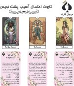 کارت تاروت احتمال آسیب پشت نویس